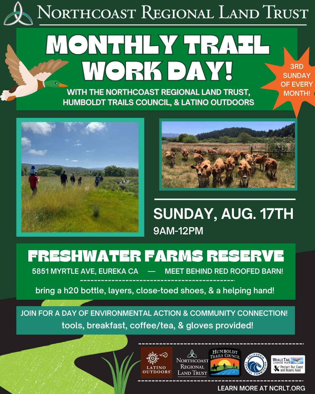 Stewardship Work Day in Partnership with the Humboldt Trails Council & Latino Outdoors!